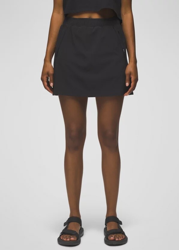 Prana Railay Snap Up Skort Prana, Color: Black, Size: S