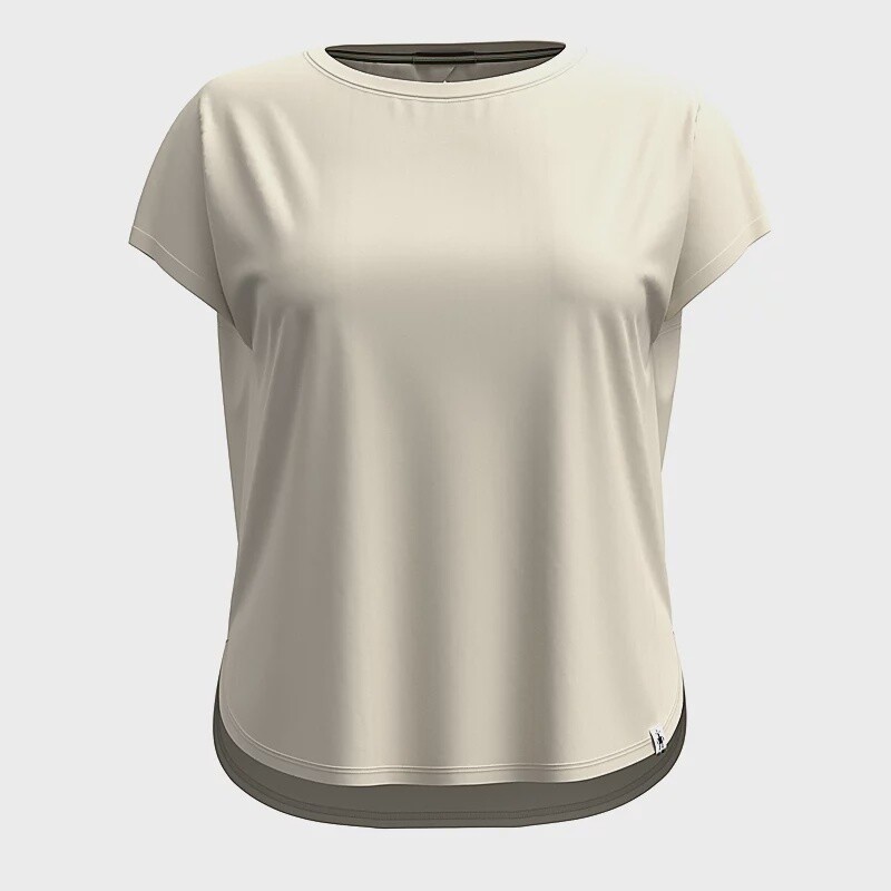 Smartwool Short Sleeve Swing Top Womens, Color: Almond, Size: S