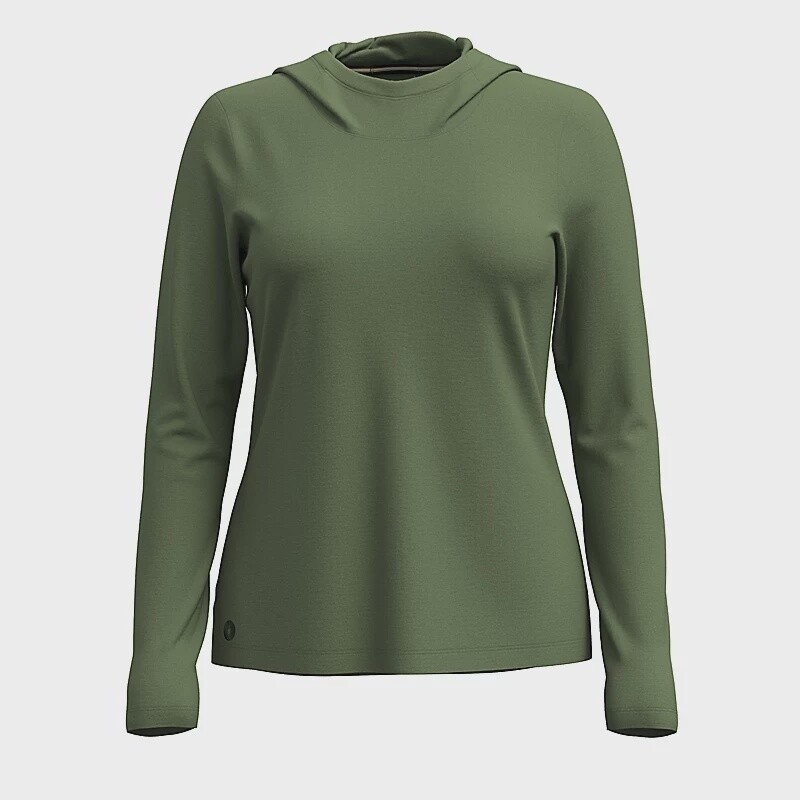 Smartwool Active Ultralite Hoodie Womens, Color: Fern Green, Size: S