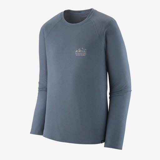 Patagonia Long-Sleeved Capilene Cool Trail Graphic Shirt, Color: Unity Fitz: Utility Blue, Size: M