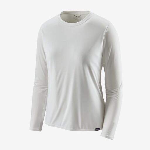 Patagonia Long-Sleeved Capilene Cool Daily Shirt Womens, Color: White, Size: S