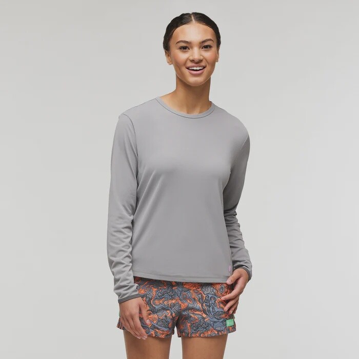 Cotopaxi Sombra Long-Sleeve Sun Shirt Womens, Color: Smoke, Size: S