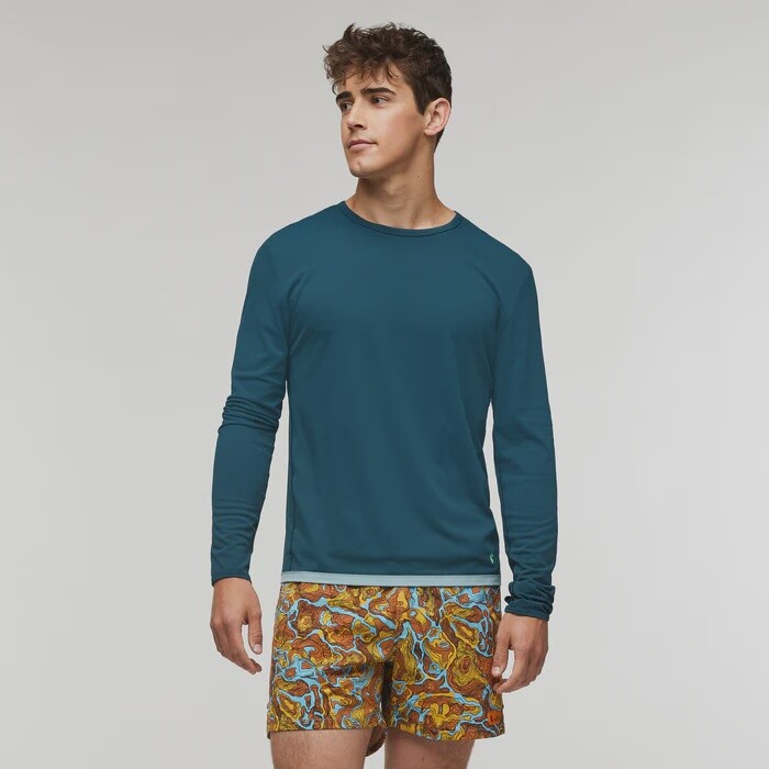 Sombra Long-Sleeve Sun Shirt Mens, Color: Abyss, Size: M