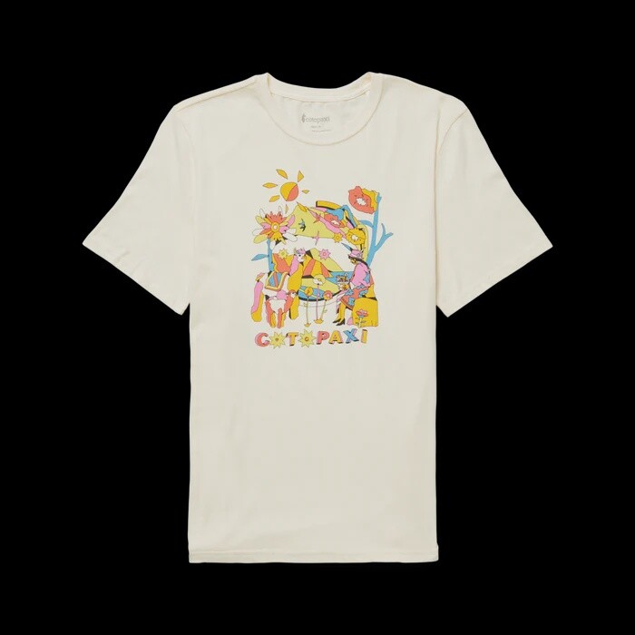 Cotopaxi Ecuadorian Days T-Shirt Mens, Color: Bone, Size: M