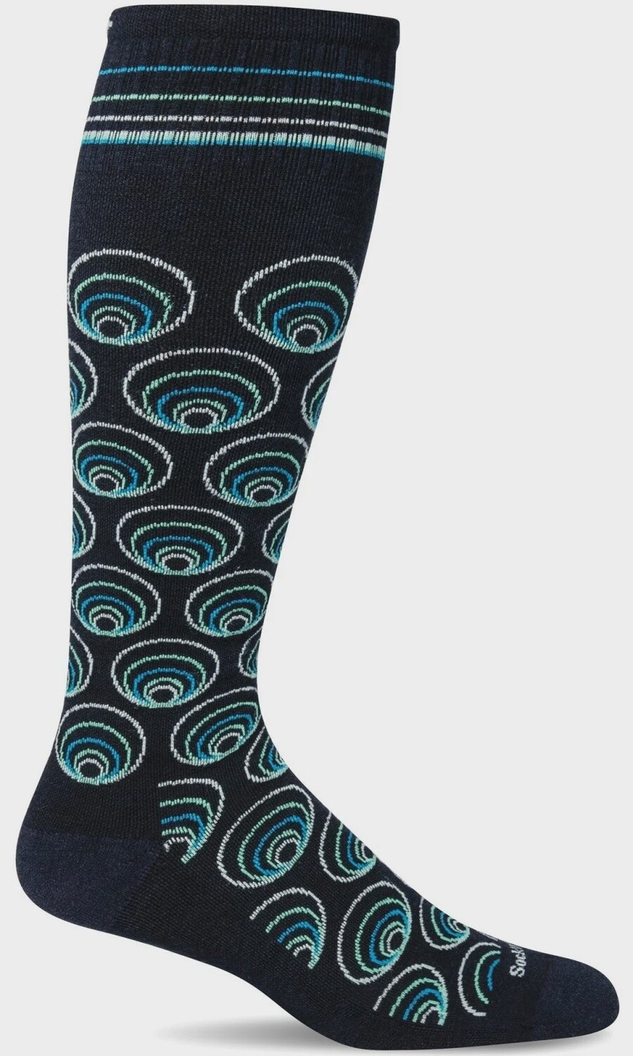Sockwell Twirl Moderate Graduated Compression 15-20, Color: Navy, Size: S/M