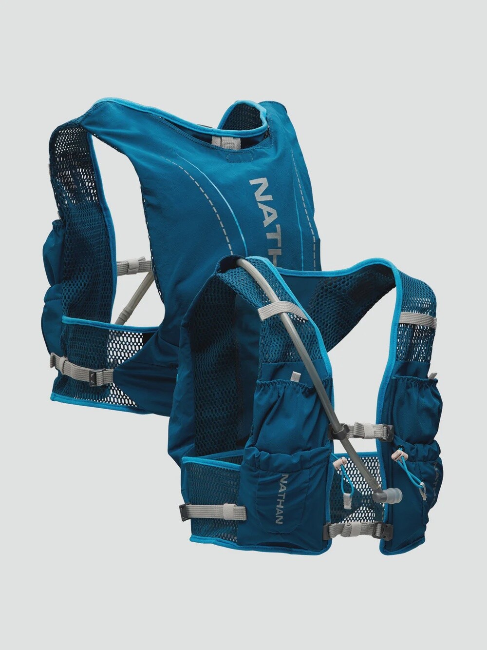 Nathan VaporAir Lite 4 Liter Hydration Vest, Color: Marine Blue / Vapor Grey, Size: XS-M