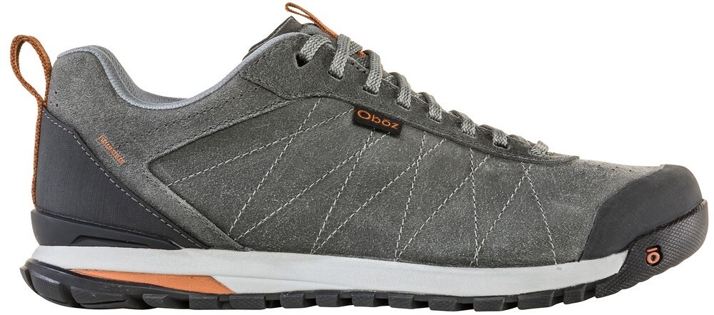 Oboz Bozeman Low Leather Mens, Color: Charcoal, Size: 8