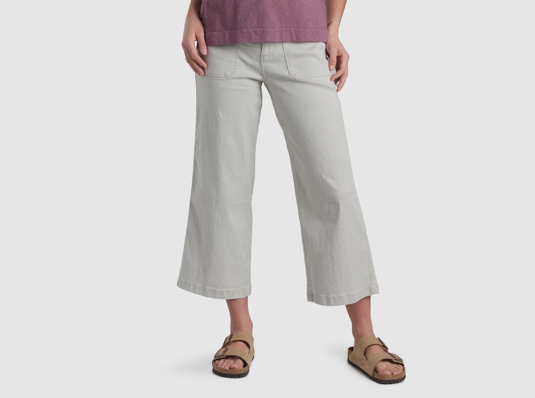 Kuhl Seaboard Crop Wide Leg, Color: Birch, Size: 2 Rg