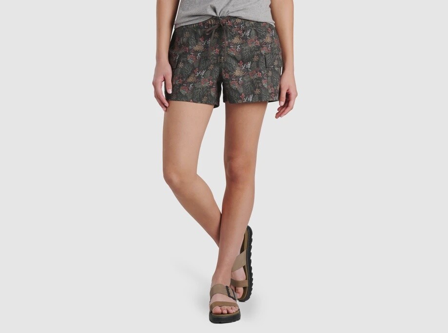 Kuhl Kruiser Getaway Short Womens, Color: Carbon Woodland, Size: S