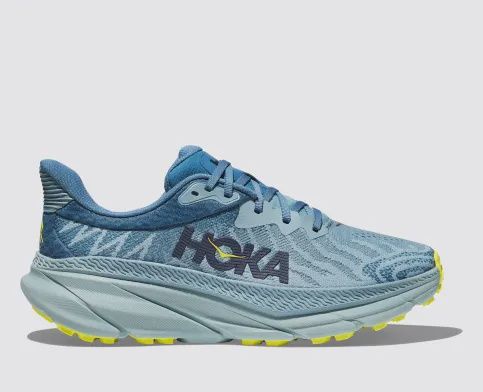 Hoka Challenger ATR 7 Mens, Color: Stone Blue/Evening Primrose, Size: 8