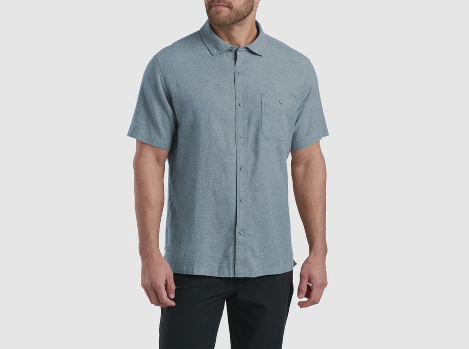 Kuhl Getaway Short Sleeve Mens, Color: Desert Sky, Size: M