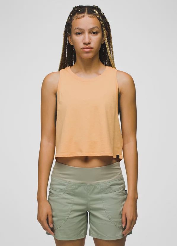 Prana Everyday Crop Tank Womens, Color: Aura Glow, Size: S