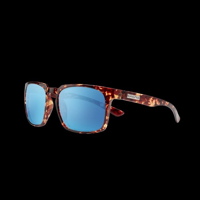 Sun Cloud Hundo, Color: Tortoise / Polarized Aqua Mirror Lens