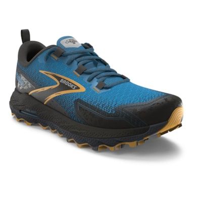 Brooks Cascadia 18 Mens, Color: Blue Sapphire/Black/Orange, Size: 8