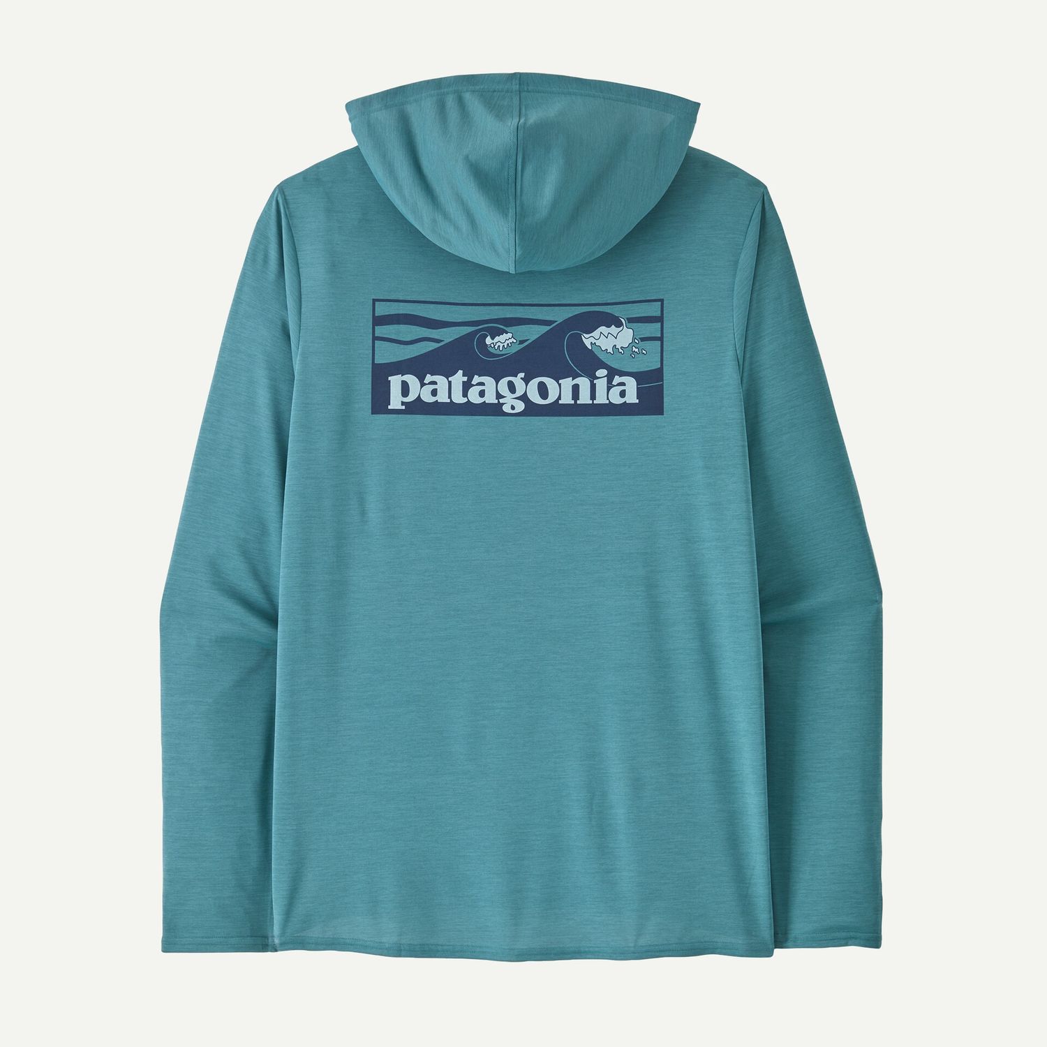 Patagonia Cap Cool Daily Graphic Hoody Mens, Color: Boardshort Logo Tones: Wetland Blue X-Dye, Size: M