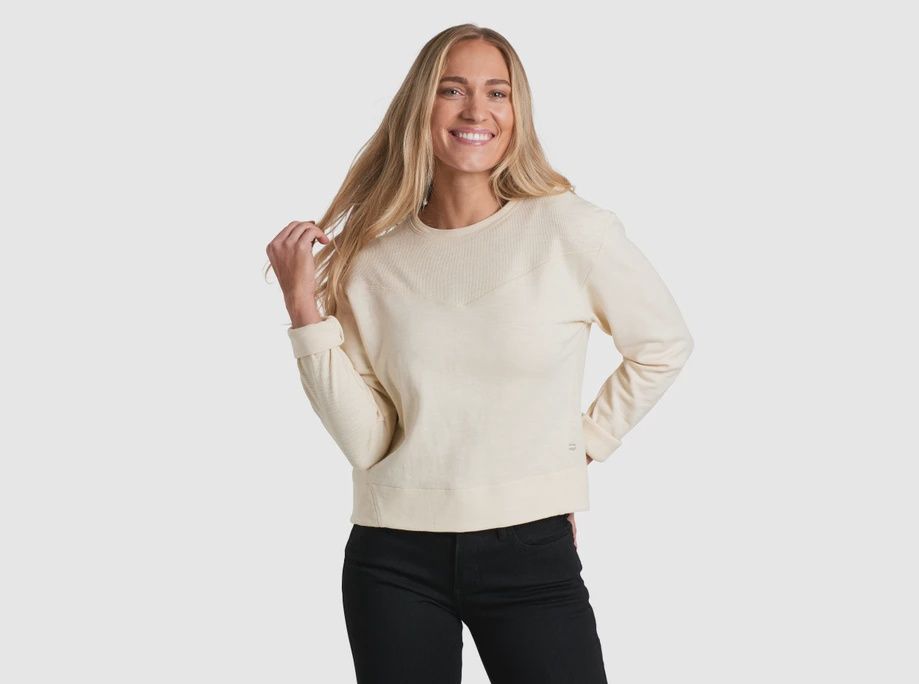 Kuhl Lola Pullover Sweatshirt Womens, Color: Ivory, Size: S
