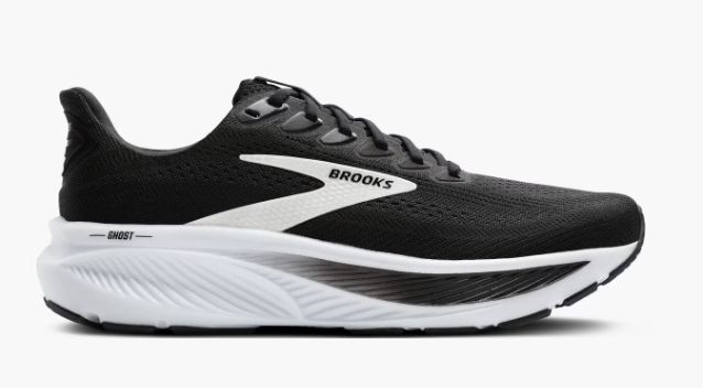Brooks Ghost 17 Wide Womens, Color: Black/Grey/White, Size: 6