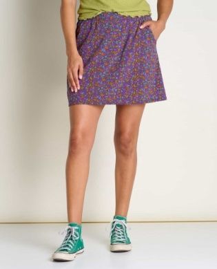 Toad &amp; Co Sunkissed Weekend Skort Womens, Color: Acai Kaleidoscope Print, Size: XS