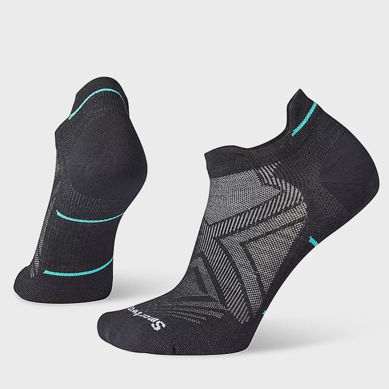Smartwool Run Zero Cushion Low Ankle Socks Womens, Color: Black, Size: S