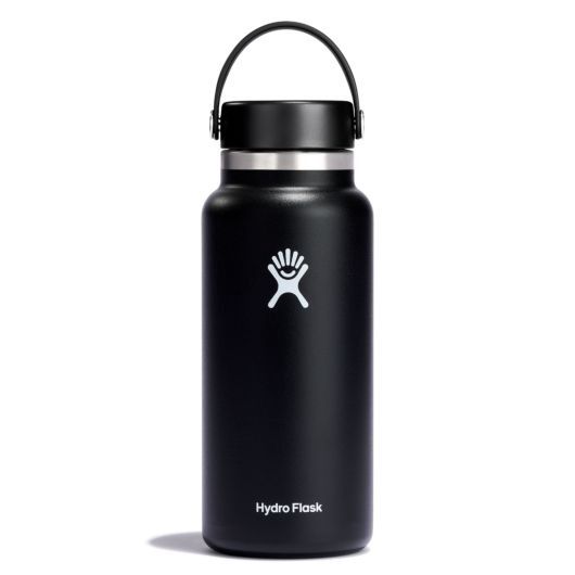 Hydro Flask 32 Oz Wide Mouth, Color: Black, Size: 32 OZ