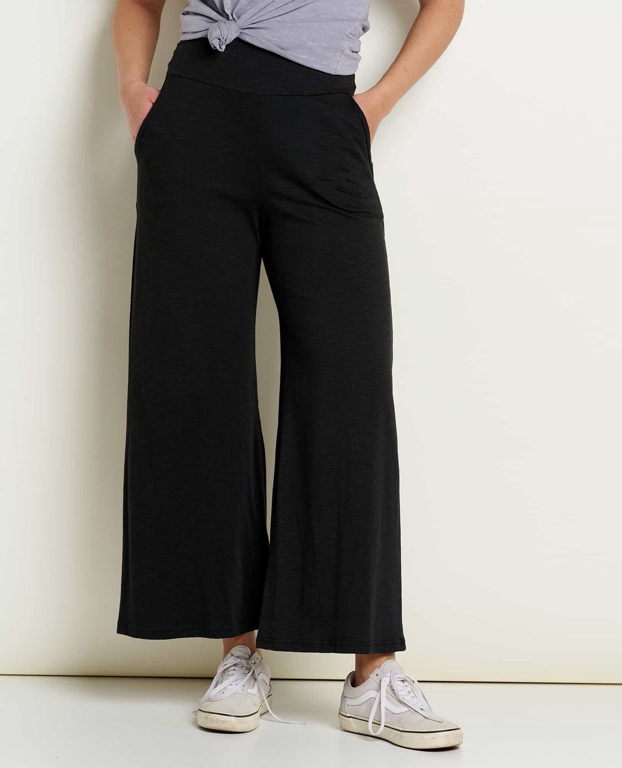 Toad &amp; Co Chaka Wide Leg Pant Womens, Color: Black, Size: L
