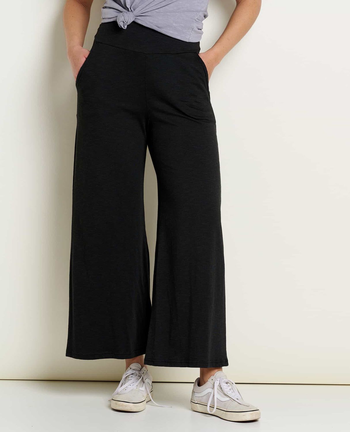 Toad &amp; Co Chaka Wide Leg Pant Womens, Color: Black, Size: L