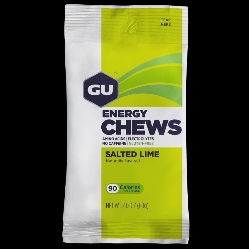 Gu Energy Chews, Flavor: Salted Lime, Size: 2.12 OZ