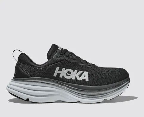 Hoka Bondi 8 Mens, Color: Black / White, Size: 7.5