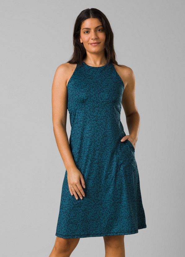 Prana Jewel Lake Summer Dress, Color: Bluefin Wild, Size: S