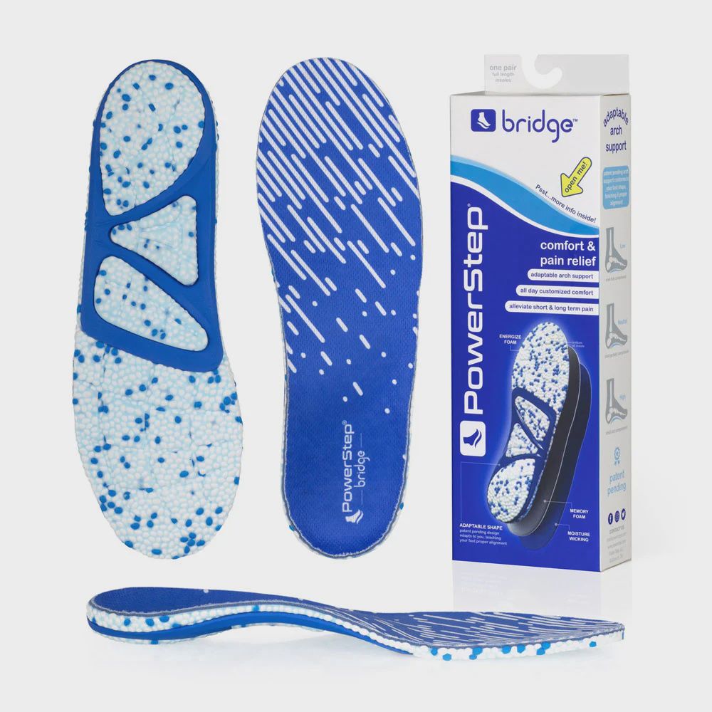 Powerstep Bridge Insoles, Color: Bridge, Size: A (M4-5.5 / W5-6.5)