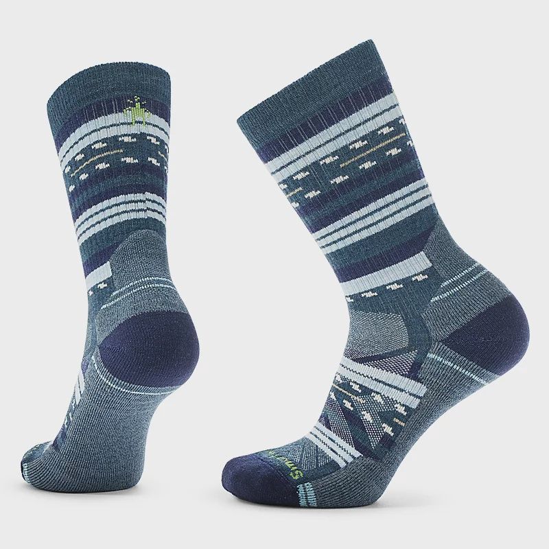Smartwool Hike Light Cushion Margarita Crew Socks Womens, Color: Deep Navy, Size: M