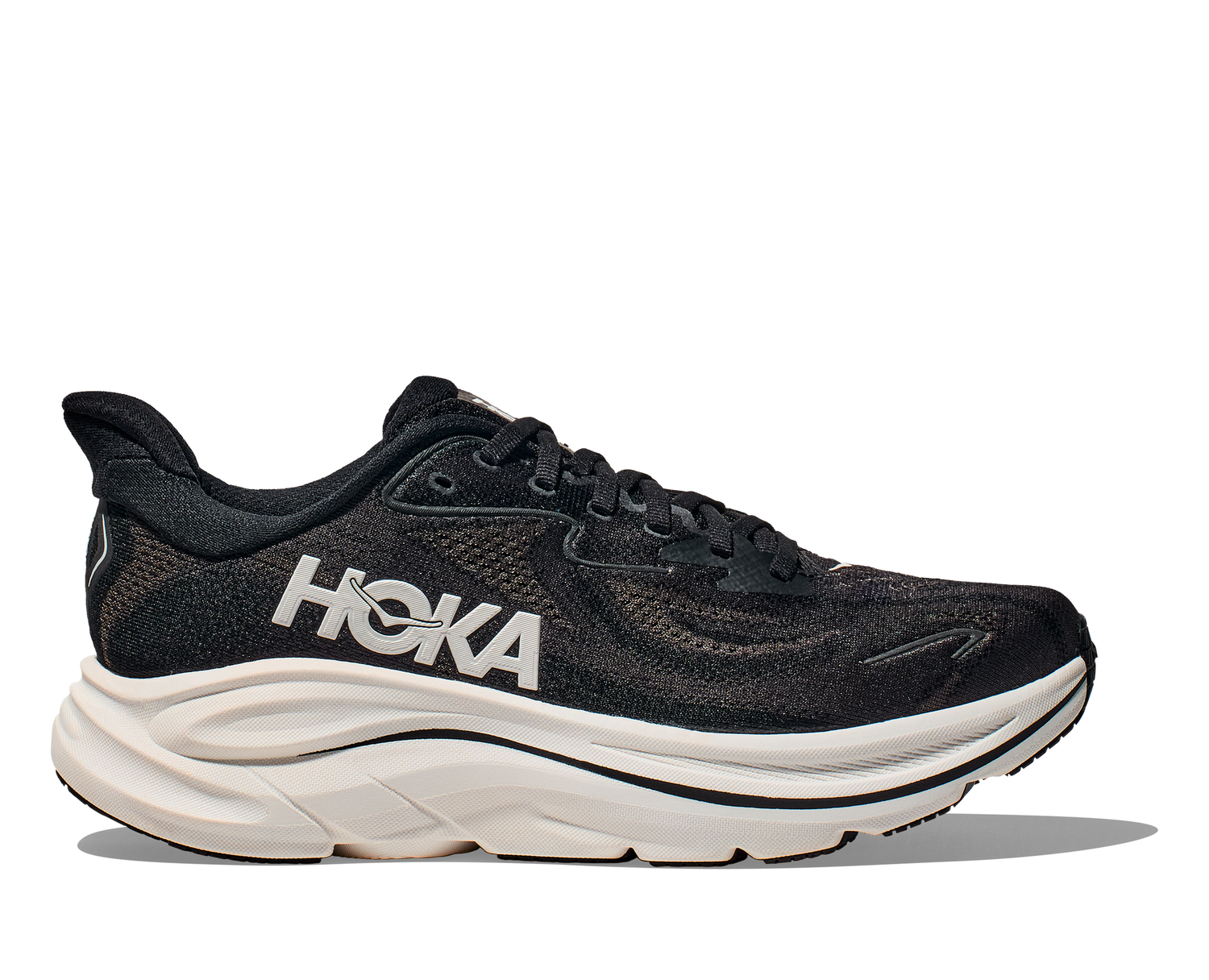 Hoka Clifton 10 Womens, Color: Black / White, Size: 6
