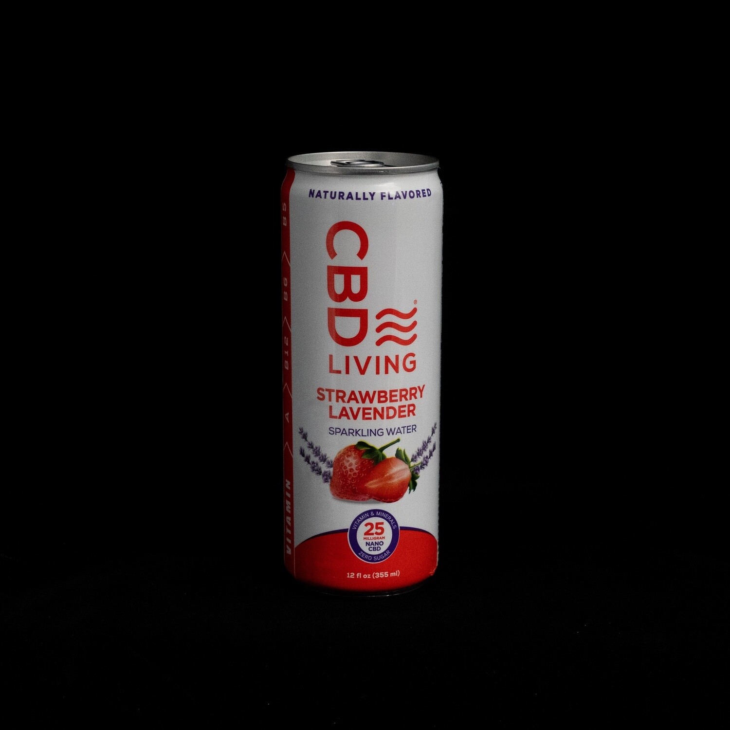 CBD Living Strawberry Lavender Sparkling Water