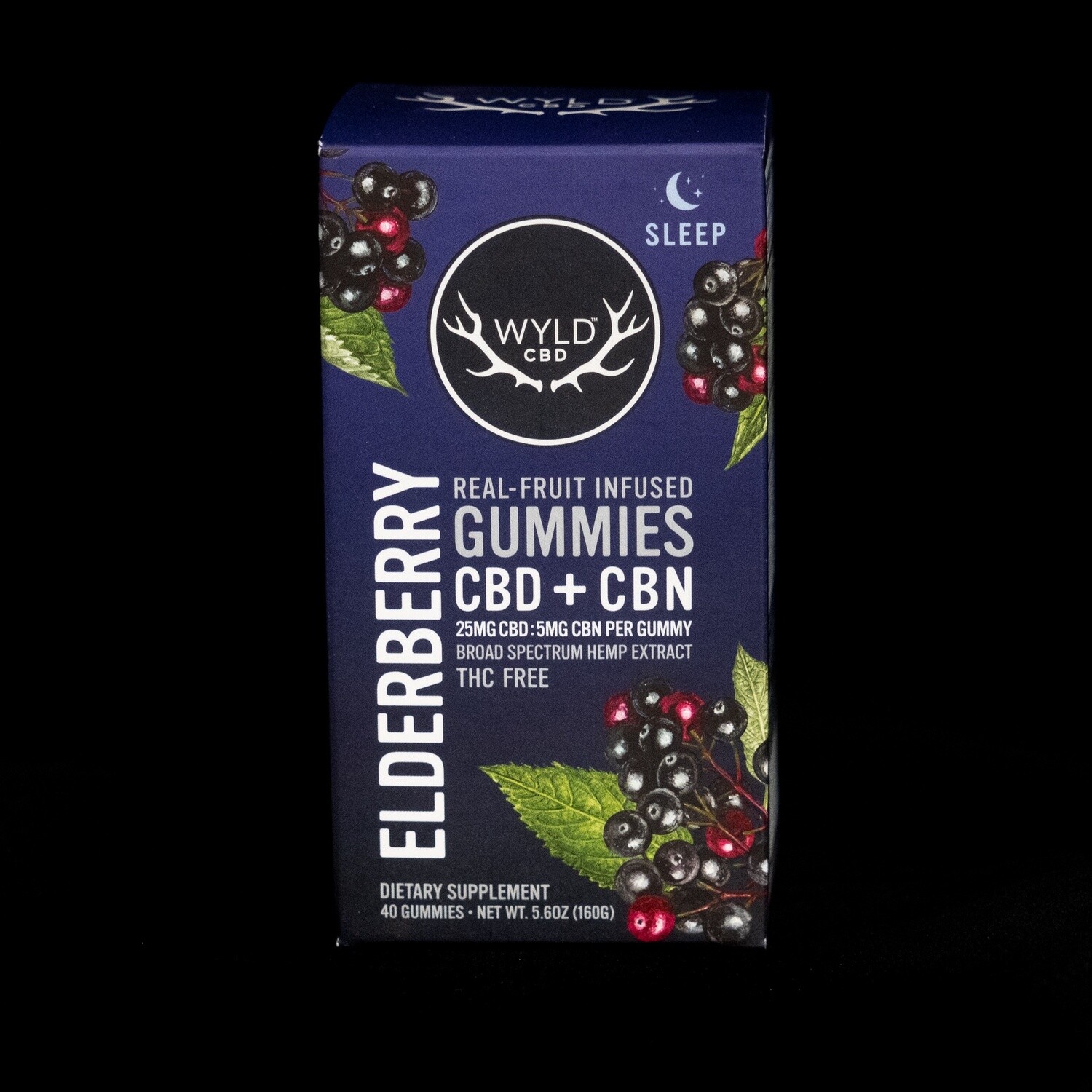 Wyld Elderberry CBD+CBN Gummies  10 COUNT