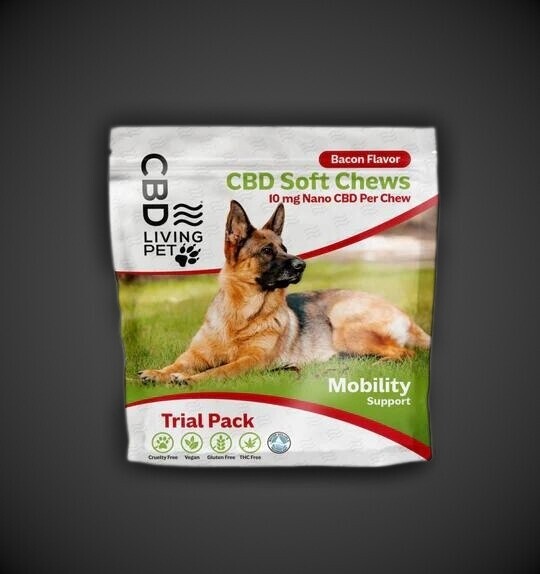 CBD Living Mobility Bacon Dog Chews 50 MG
