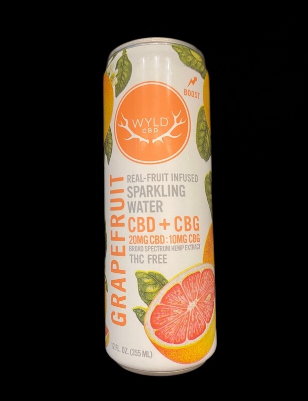 Wyld CBD + CBG Grapefruit Sparkling Water