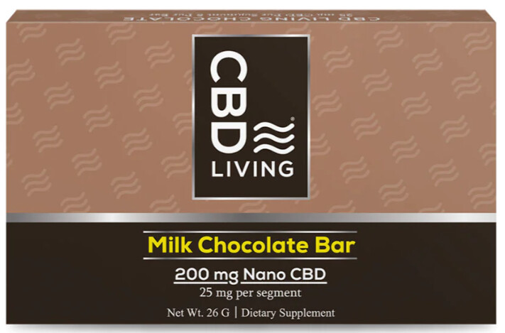 CBD Living Milk Chocolate CBD Bar