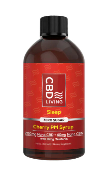 CBD Living -CHERRY CBD + CBN SLEEP AID SYRUP