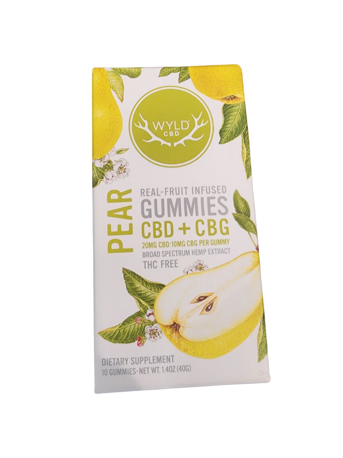 WYLD  Gummy CBD/CBG Pear-10 count