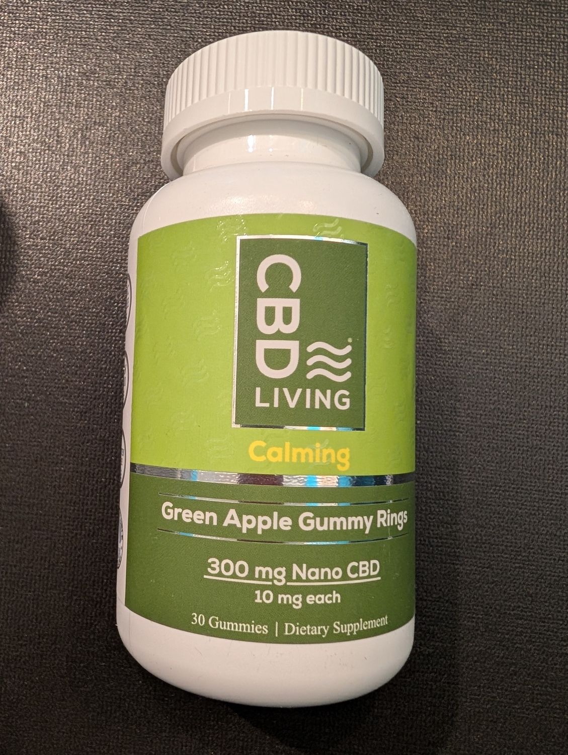 CBD Living Green Apple Gummies- 300 Mg nano