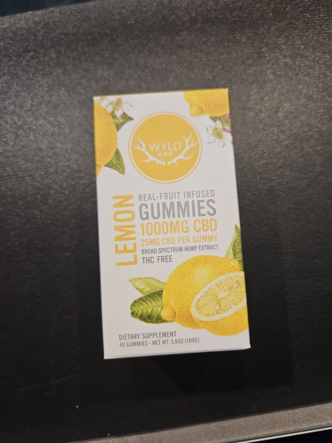 Wyld CBD Gummies 1000mg Bottle- 40 pack- Lemon