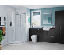 Elsie 2200x330mm Tall End Panel - Matt Graphite Grey