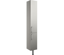Elsie 300mm 2 Door Tall Unit - Light Grey Gloss