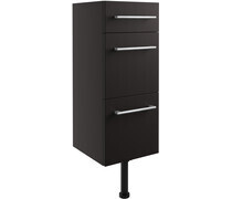 Elsie 300mm 3 Drawer Unit - Matt Graphite Grey