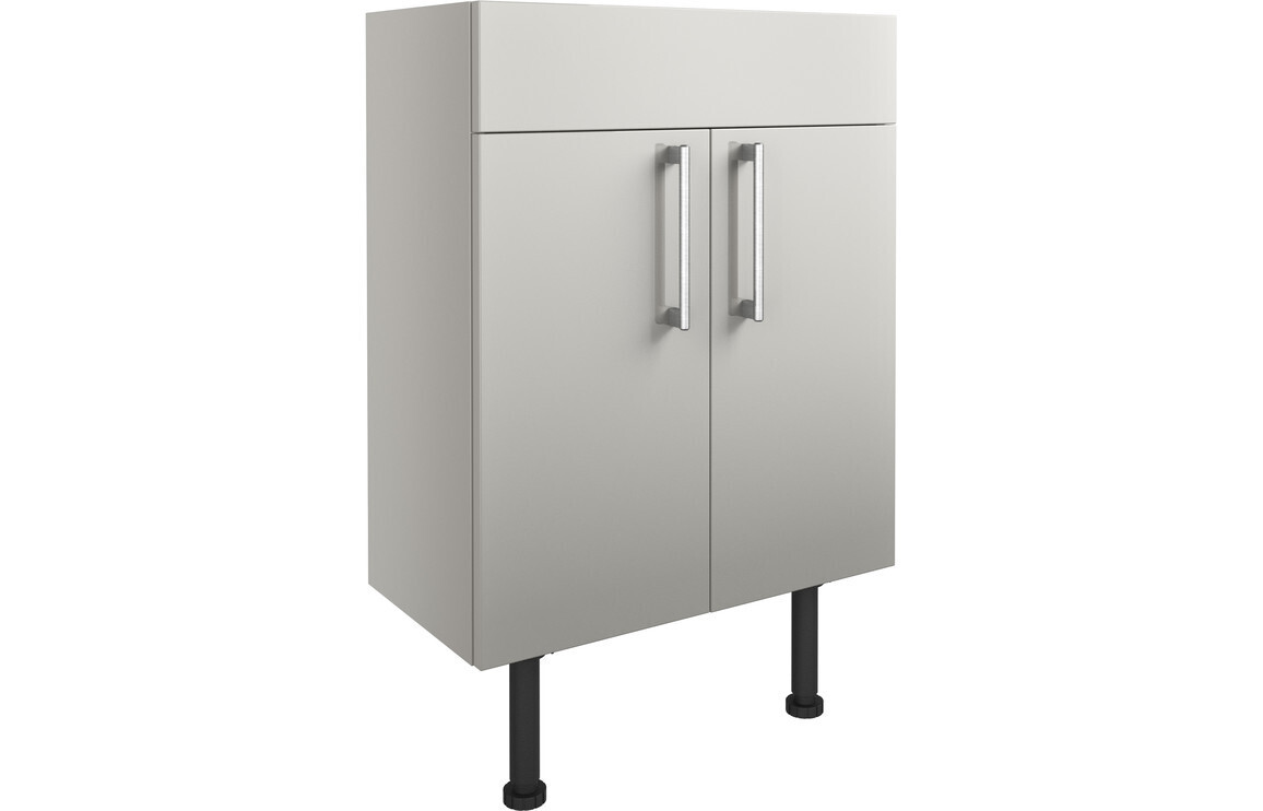 Elsie 600mm Basin Unit - Light Grey Gloss