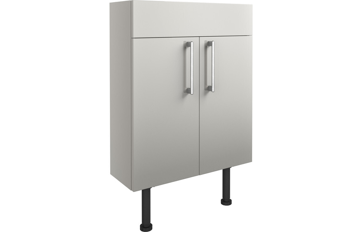 Elsie 600mm Slim Basin Unit - Light Grey Gloss