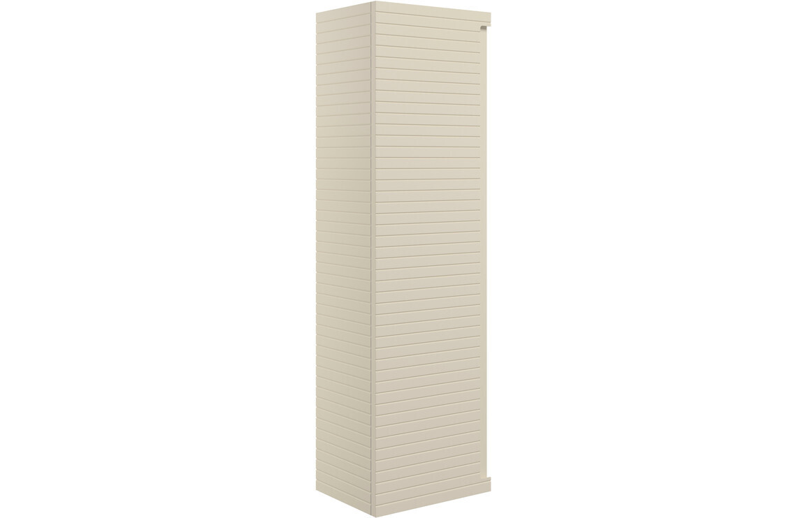 Esme 350mm Wall Hung 1 Door Tall Unit - Matt Cotton
