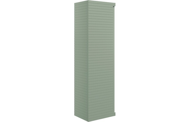 Esme 350mm Wall Hung 1 Door Tall Unit - Matt Willow Green