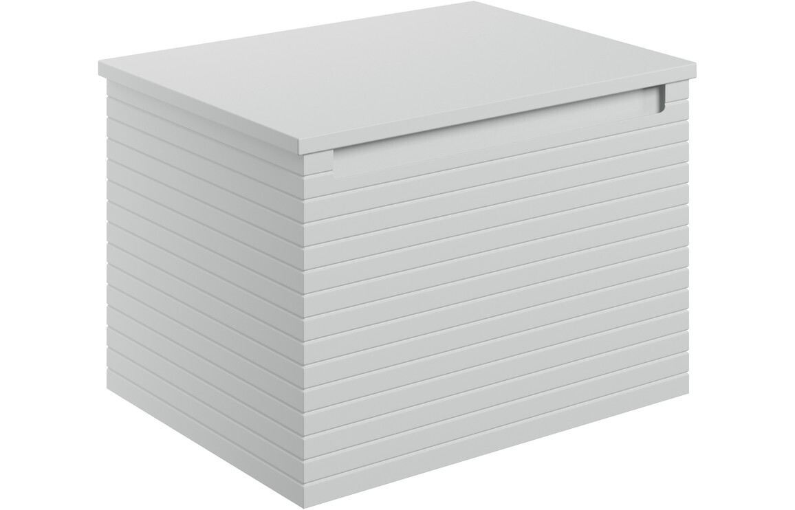 Esme 600mm Wall Hung 1 Drawer Basin Unit & Worktop - Matt Mineral Grey