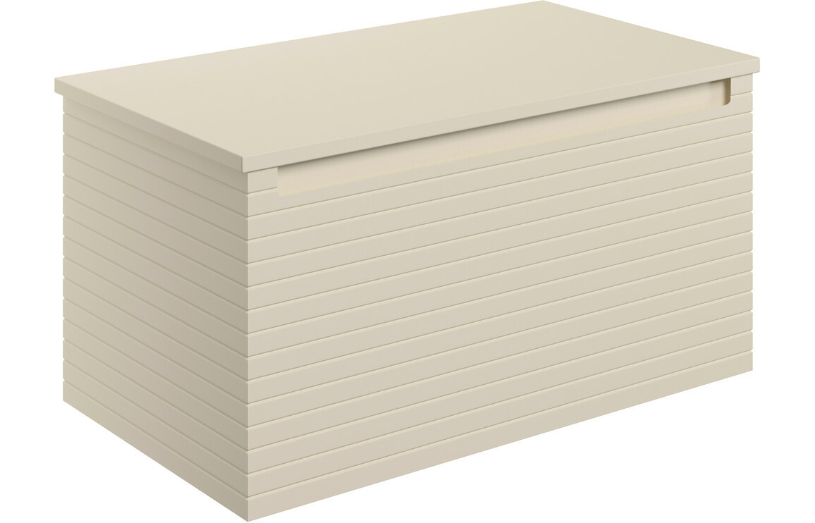 Esme 800mm Wall Hung 1 Drawer Basin Unit & Worktop - Matt Cotton